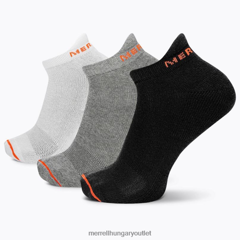 egynemű Merrell fekete válogatott pamut füles mélyen kivágott zokni 3 csomag kiegészítők H06N0274