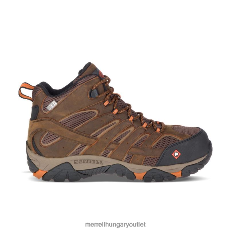 férfiak Merrell agyag moab vertex mid vízálló comp orr munkacipő cipő H06N0651