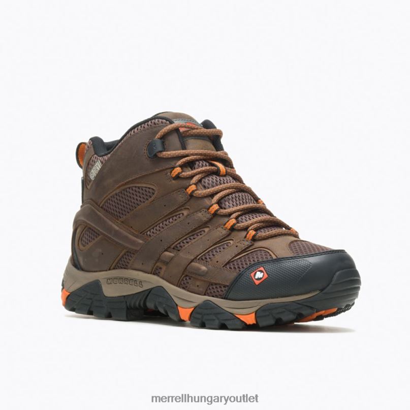 férfiak Merrell agyag moab vertex mid vízálló sr munkacsizma széles szélesség cipő H06N0389