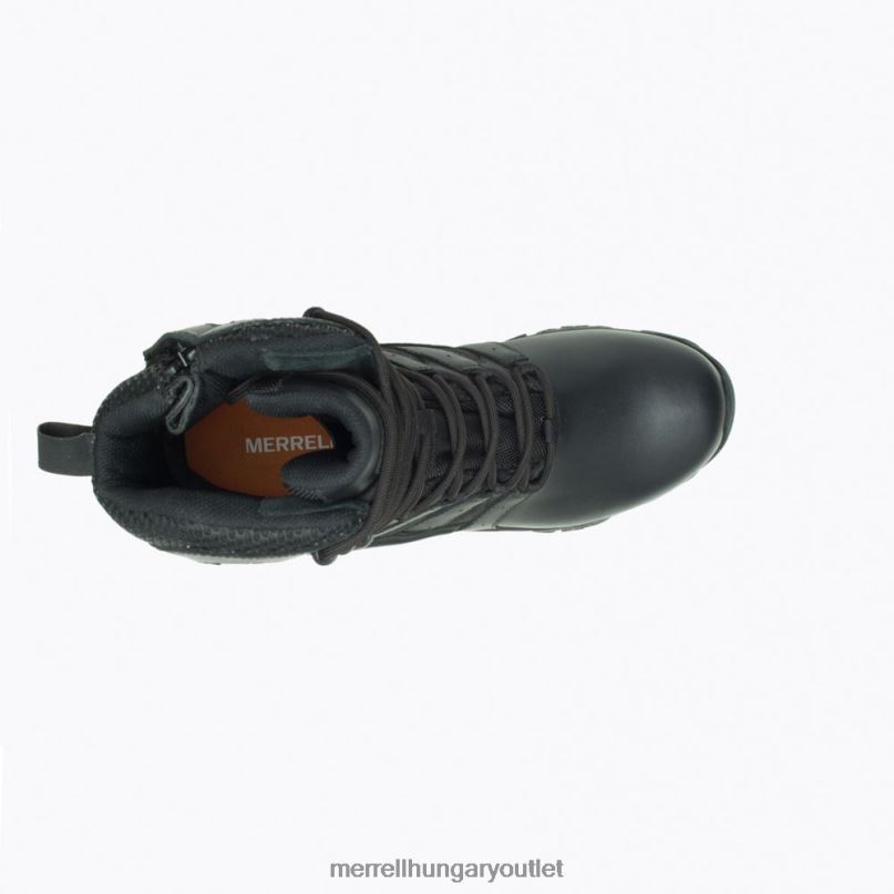 férfiak Merrell fekete moab 2 8\'\' taktikai válaszú vízálló csomagtartó széles szélesség cipő H06N0731