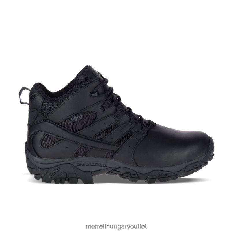 férfiak Merrell fekete moab 2 mid tactical response vízálló bakancs széles szélesség cipő H06N0700