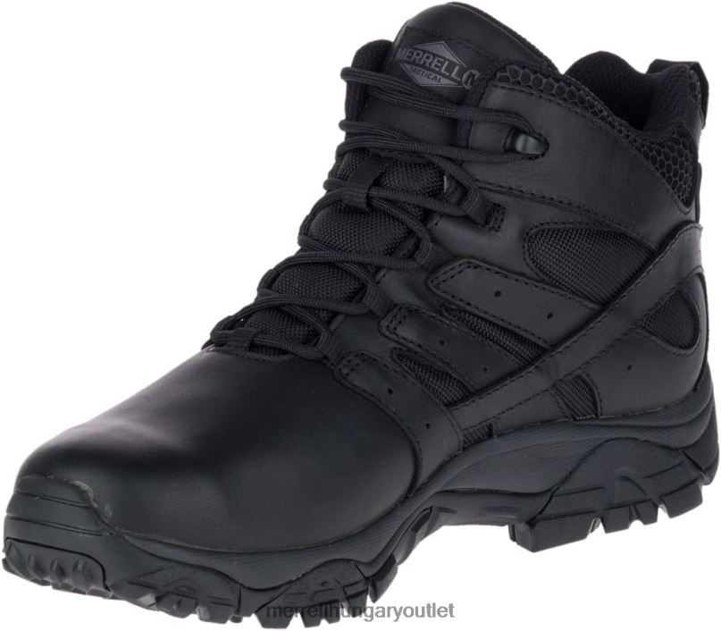 férfiak Merrell fekete moab 2 mid tactical response vízálló bakancs széles szélesség cipő H06N0700