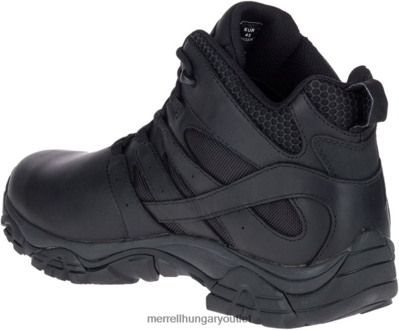 férfiak Merrell fekete moab 2 mid tactical response vízálló bakancs széles szélesség cipő H06N0700