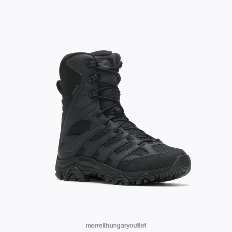 férfiak Merrell fekete moab 3 8\'\' taktikai cipzáras vízálló csizma cipő H06N0630