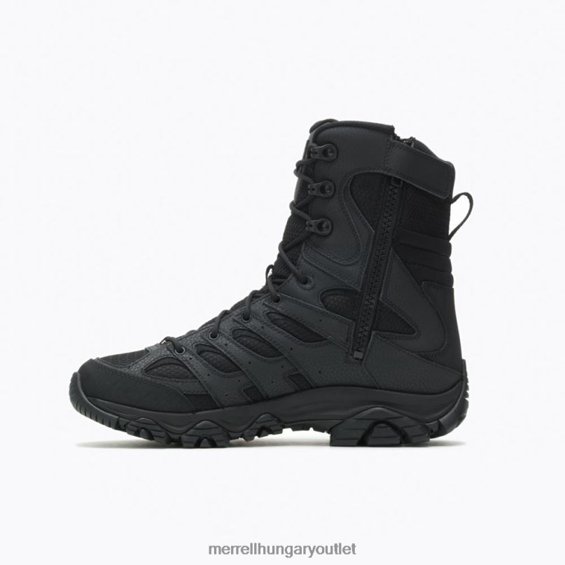 férfiak Merrell fekete moab 3 8\'\' taktikai cipzáras vízálló csizma cipő H06N0630