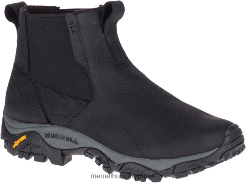 férfiak Merrell fekete moab kaland chelsea polar vízálló cipő H06N0501