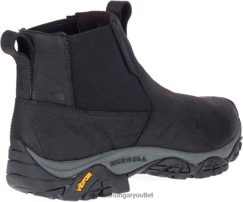 férfiak Merrell fekete moab kaland chelsea polar vízálló cipő H06N0501