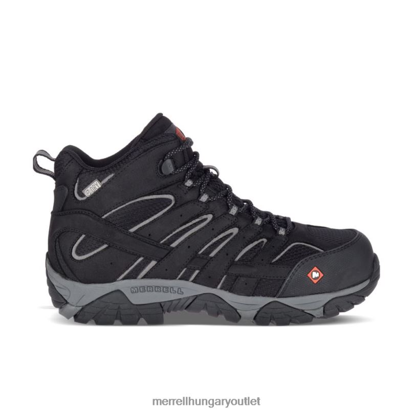 férfiak Merrell fekete moab vertex mid vízálló comp orr munkacsizma széles szélesség cipő H06N0619