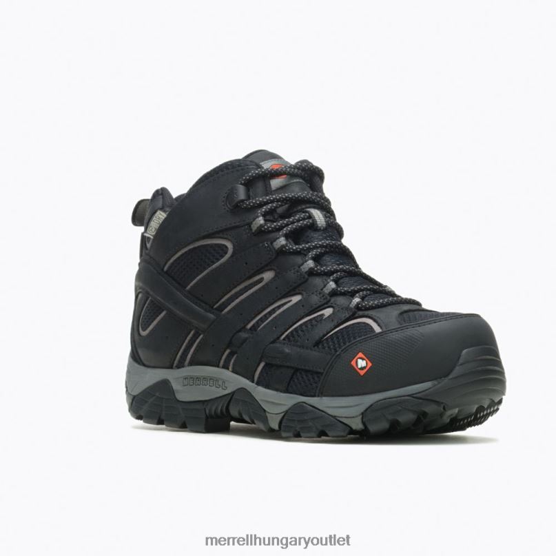 férfiak Merrell fekete moab vertex mid vízálló comp orr munkacsizma széles szélesség cipő H06N0619