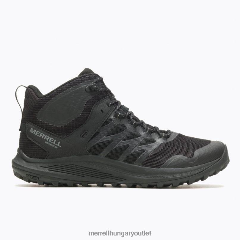 férfiak Merrell fekete/szén nova 3 mid tactical vízálló bakancs cipő H06N0381