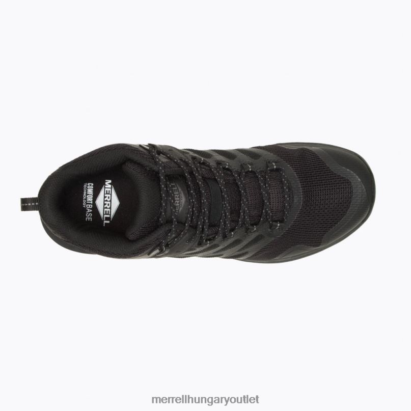 férfiak Merrell fekete/szén nova 3 mid tactical vízálló bakancs cipő H06N0381