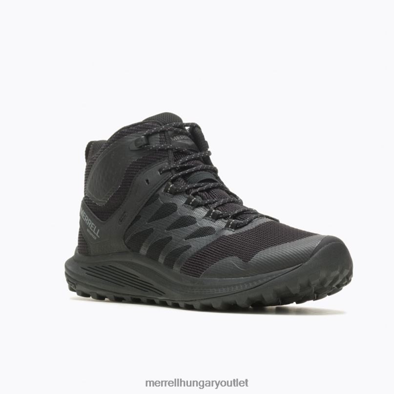 férfiak Merrell fekete/szén nova 3 mid tactical vízálló bakancs cipő H06N0381