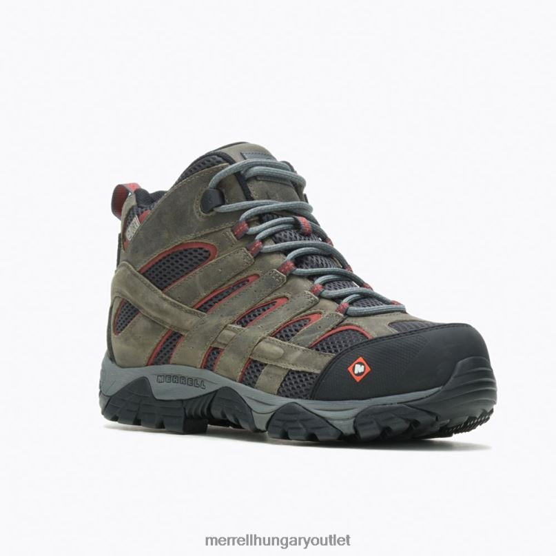 férfiak Merrell ónötvözet moab vertex mid vízálló comp orr munkacsizma széles szélesség cipő H06N0620