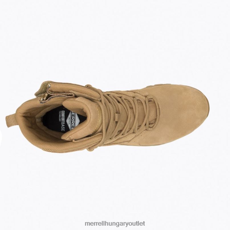 férfiak Merrell sötét prérifarkas moab 2 8\" védőcipzáras comp orr bakancs cipő H06N0448