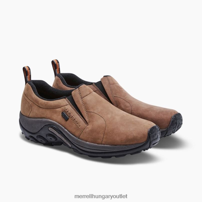 férfiak Merrell barna dzsungel moc nubuk vízálló széles szélességű cipő H06N0246