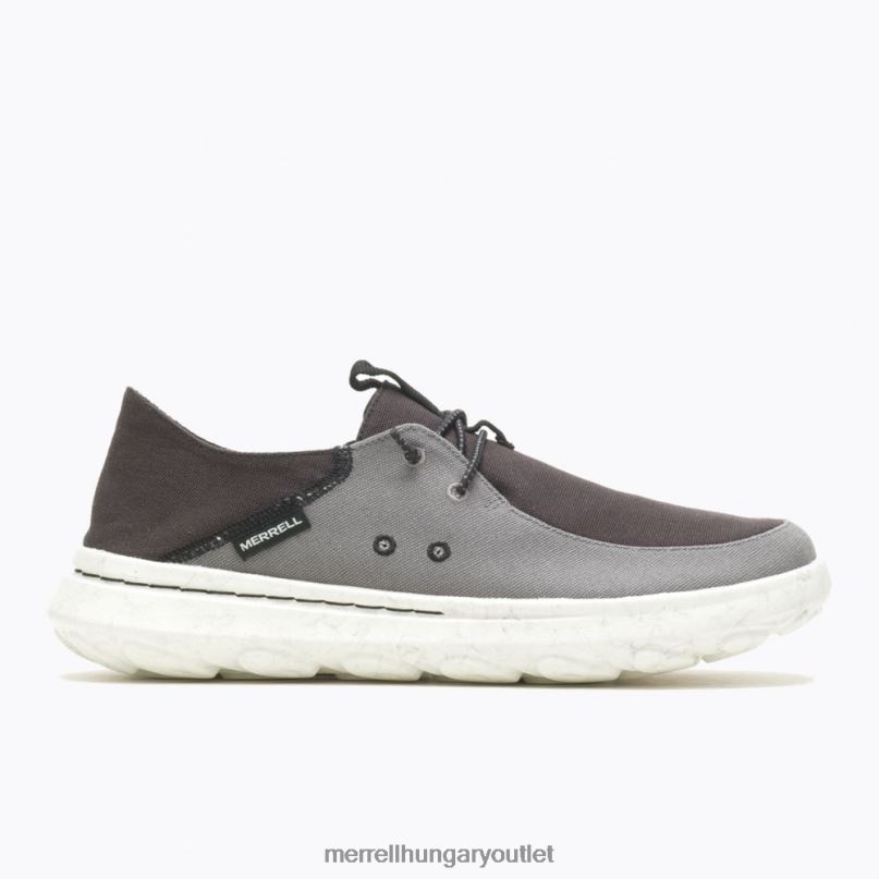 férfiak Merrell fekete/szén kunyhó moc 2 vászon cipő H06N0773