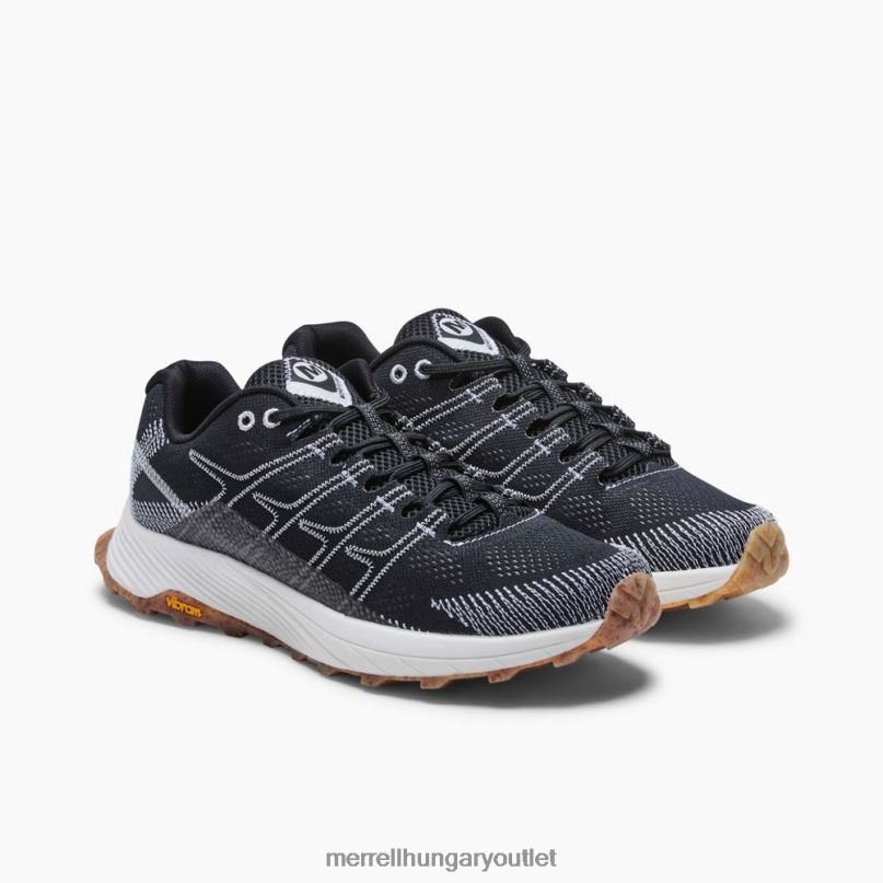 férfiak Merrell fekete-fehér moab flight eco festék széles szélességben cipő H06N0669