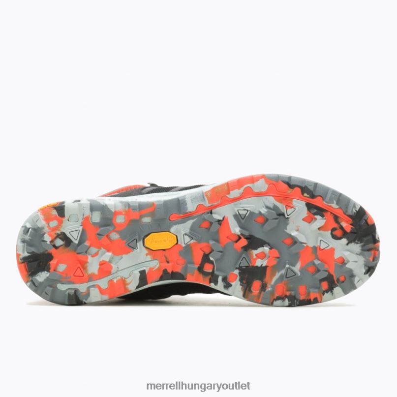 férfiak Merrell fekete/mandarin nova 3 mid gore-tex cipő H06N042
