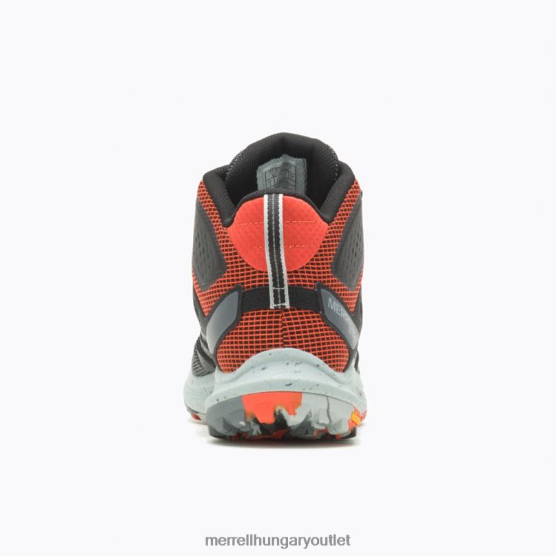 férfiak Merrell fekete/mandarin nova 3 mid gore-tex cipő H06N042