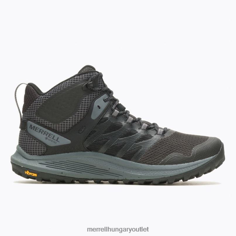 férfiak Merrell fekete nova 3 mid gore-tex cipő H06N041