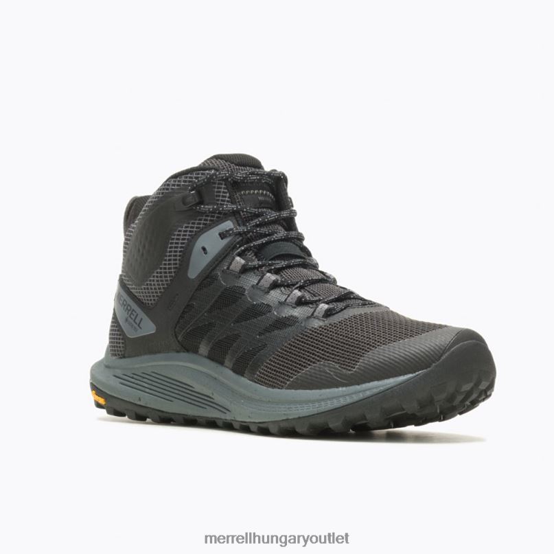 férfiak Merrell fekete nova 3 mid gore-tex cipő H06N041