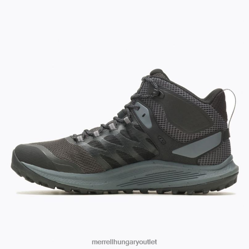 férfiak Merrell fekete nova 3 mid gore-tex cipő H06N041