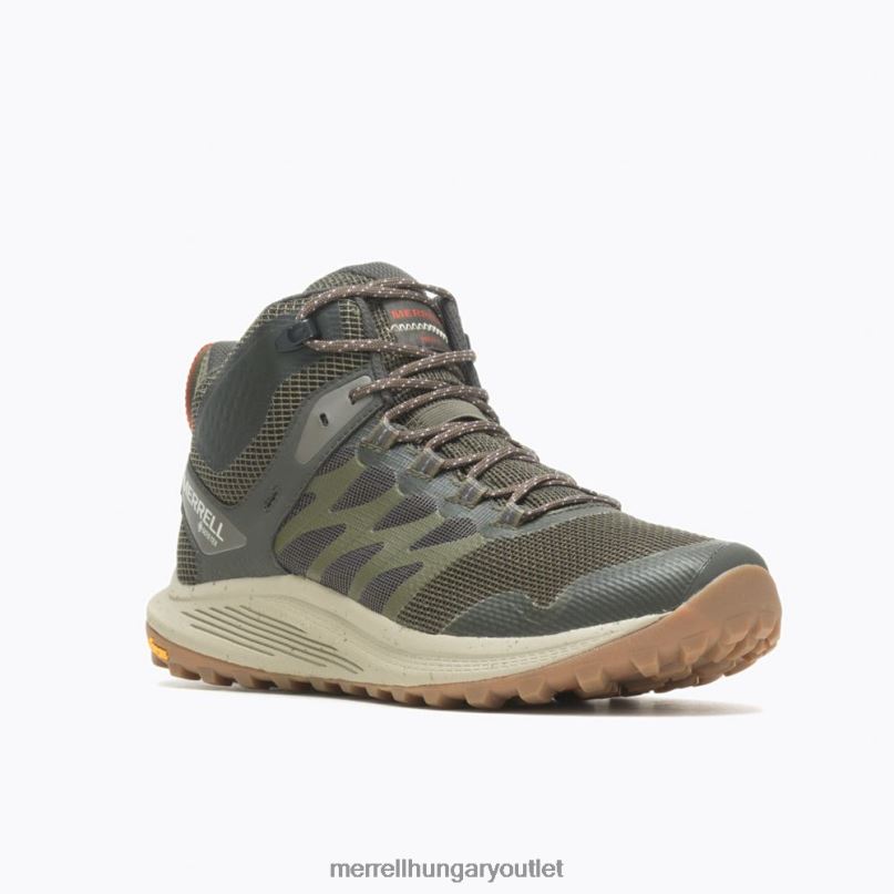 férfiak Merrell olajbogyó nova 3 mid gore-tex cipő H06N040