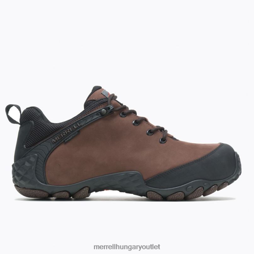 férfiak Merrell barna kaméleon fluxus bőr vízálló szénszálas cipő H06N0660