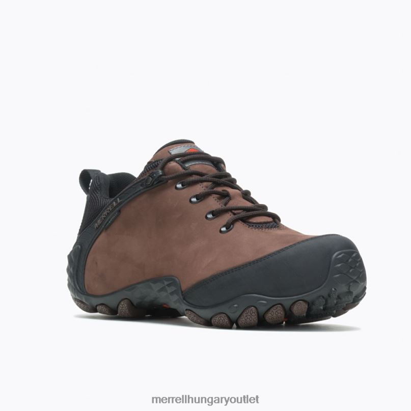 férfiak Merrell barna kaméleon fluxus bőr vízálló szénszálas cipő H06N0660