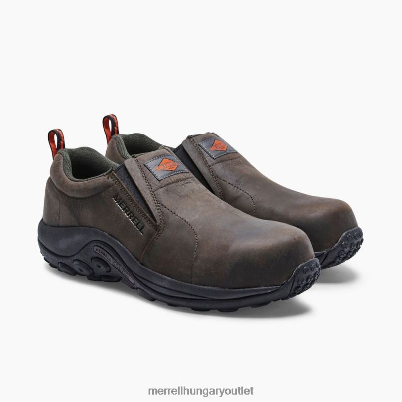 férfiak Merrell eszpresszó dzsungel moc bőr comp orr munkacipő cipő H06N0346