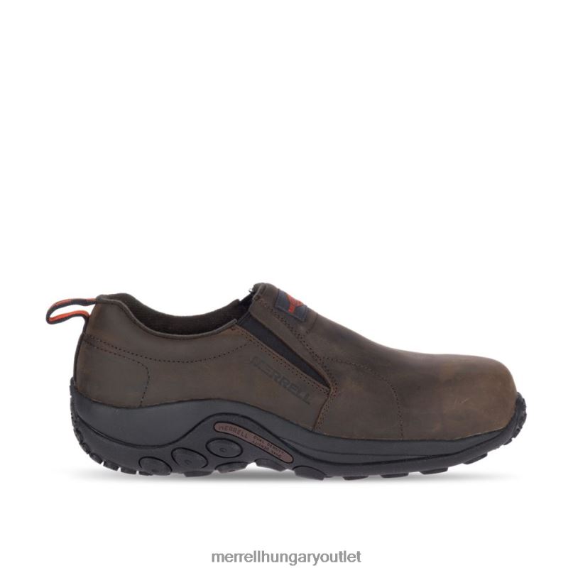 férfiak Merrell eszpresszó jungle moc bőr comp orr munkacipő széles szélesség cipő H06N0487