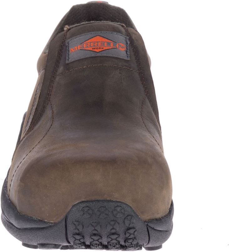 férfiak Merrell eszpresszó jungle moc bőr comp orr munkacipő széles szélesség cipő H06N0487