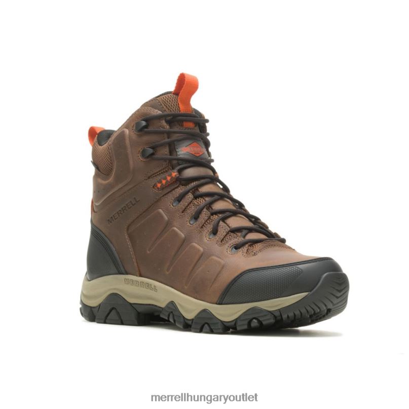 férfiak Merrell föld/narancs phaserbound 2 mid waterproof sr cipő H06N0556