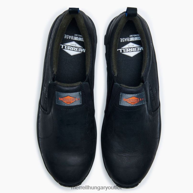 férfiak Merrell fekete jungle moc bőr comp toe sd+ munkacipő széles szélesség cipő H06N0453