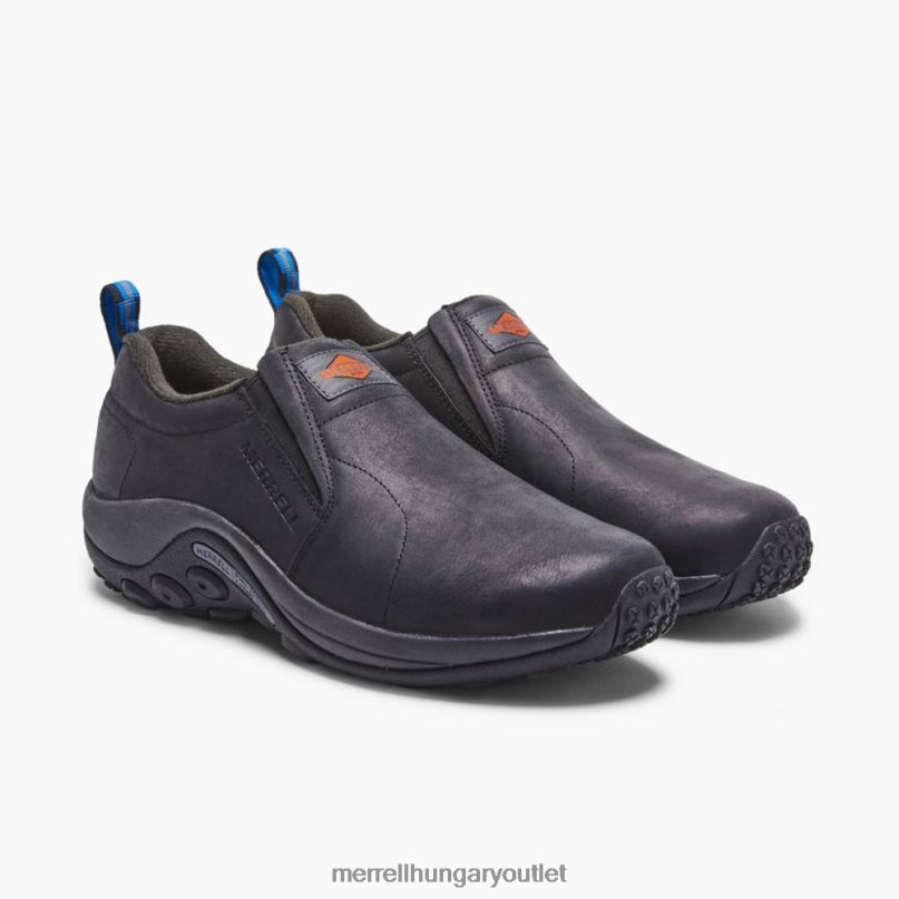 férfiak Merrell fekete jungle moc bőr sr munkacipő cipő H06N0339