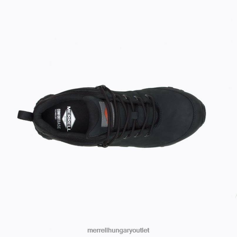 férfiak Merrell fekete kaméleon fluxus bőr vízálló szénszálas cipő H06N0659