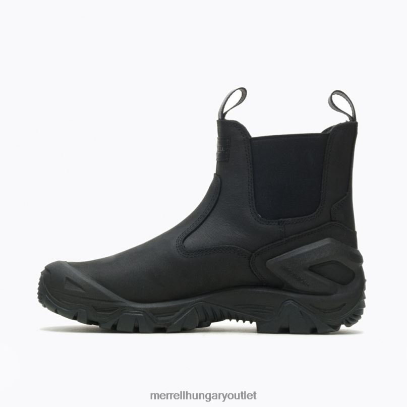 férfiak Merrell fekete strongfield bőr chelsea sr cipő H06N0622