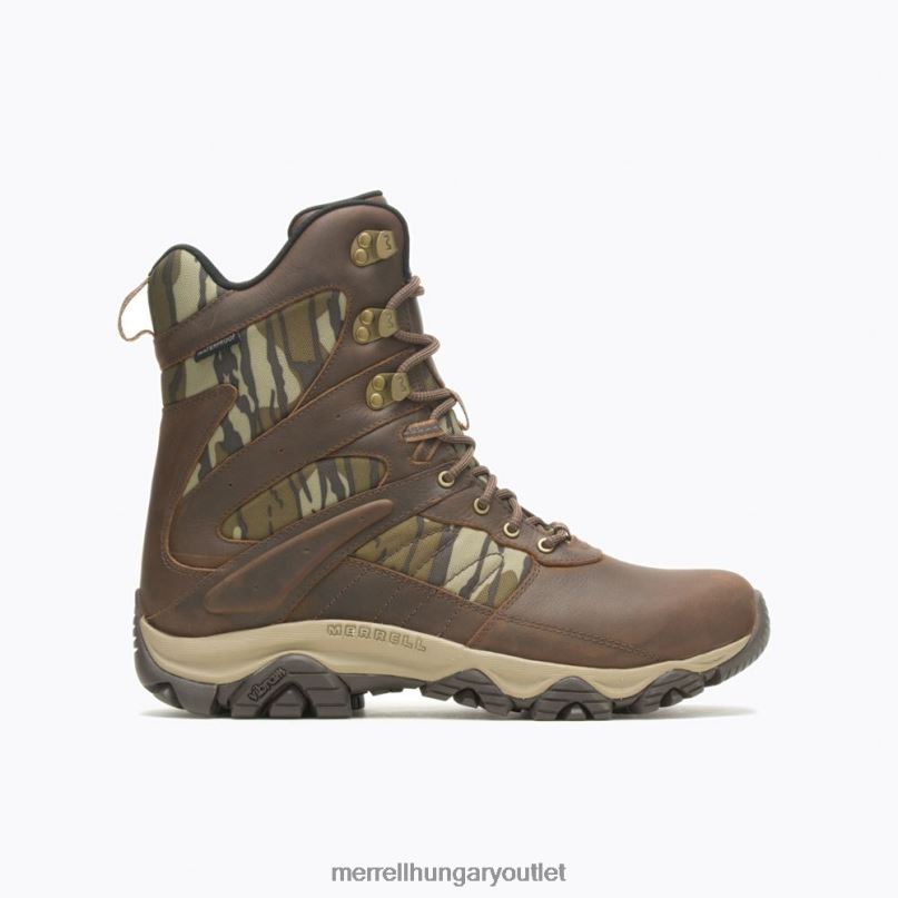 férfiak Merrell karamell/tölgy moab 2 timber 8\'\' vízálló cipő H06N0636