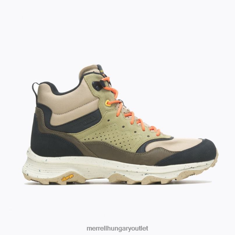 férfiak Merrell agyag/olíva sebesség solo mid vízálló cipő H06N036