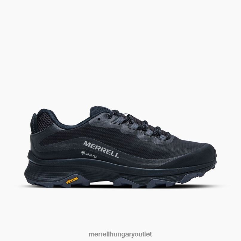 férfiak Merrell fekete/aszfalt moab sebesség gore-tex cipő H06N023
