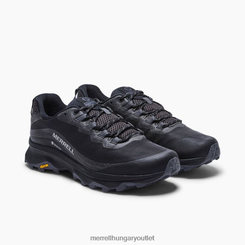 férfiak Merrell fekete/aszfalt moab sebesség gore-tex cipő H06N023