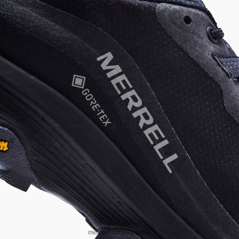 férfiak Merrell fekete/aszfalt moab sebesség gore-tex cipő H06N023