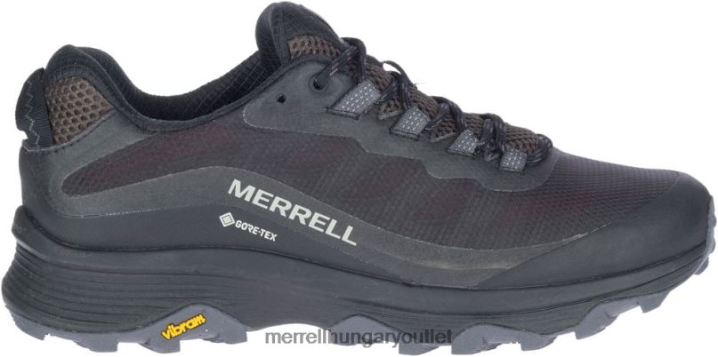 férfiak Merrell fekete/aszfalt moab sebesség gore-tex cipő H06N023