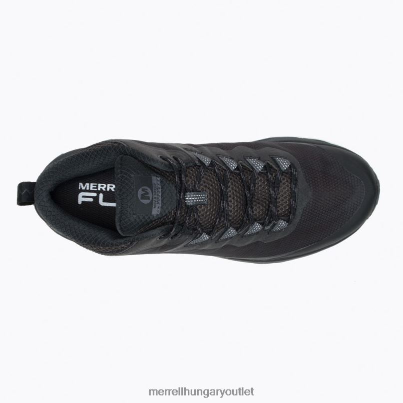 férfiak Merrell fekete/aszfalt moab sebesség közepes gore-tex cipő H06N0190