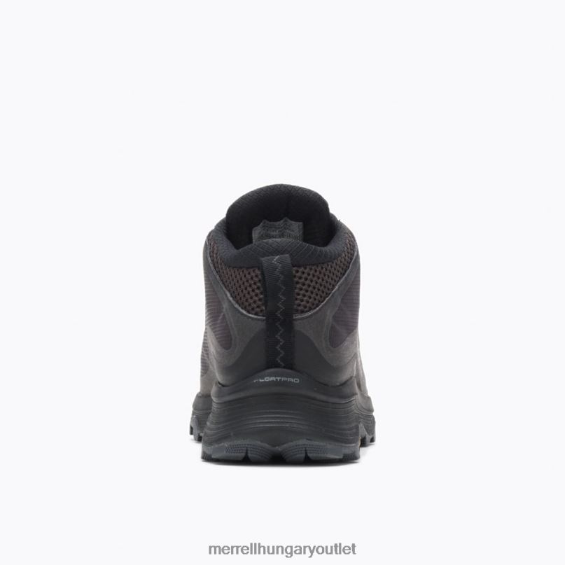 férfiak Merrell fekete/aszfalt moab sebesség közepes gore-tex cipő H06N0190
