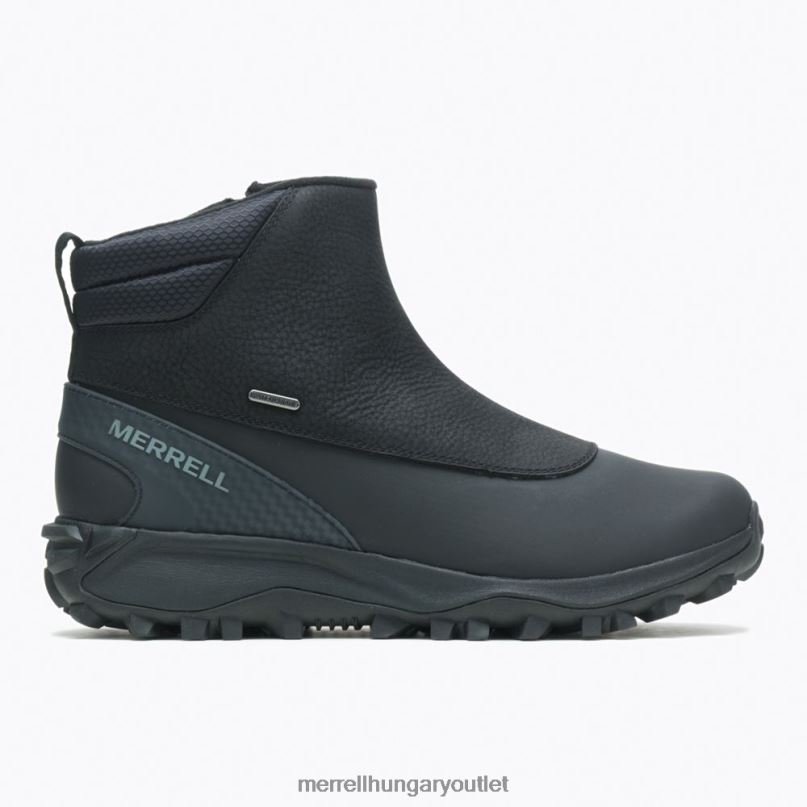 férfiak Merrell fekete/emlékmű thermo kiruna mid zip vízálló cipő H06N0757