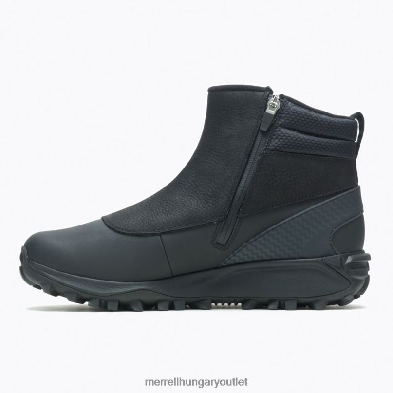 férfiak Merrell fekete/emlékmű thermo kiruna mid zip vízálló cipő H06N0757