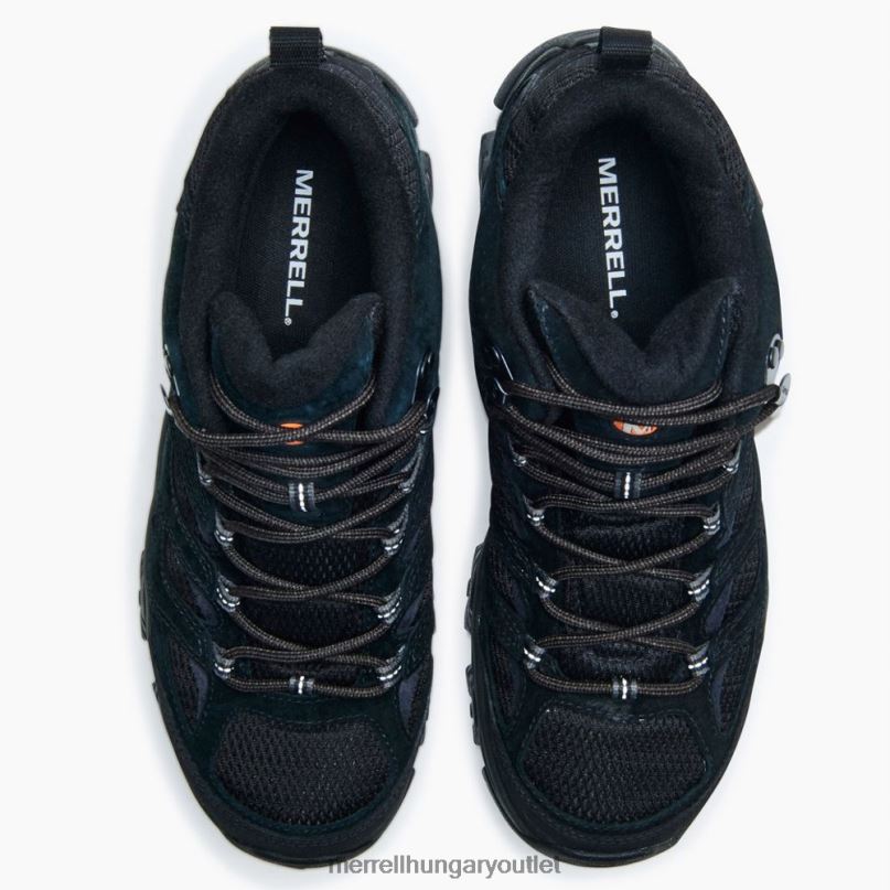 férfiak Merrell fekete moab 3 mid vízálló cipő H06N0129