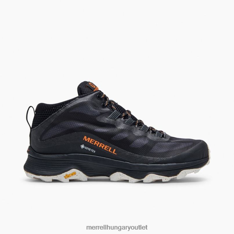férfiak Merrell fekete moab sebesség közepes gore-tex cipő H06N0189