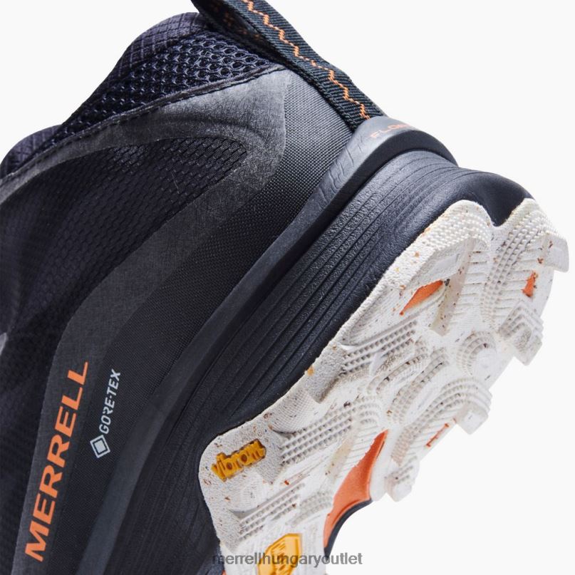 férfiak Merrell fekete moab sebesség közepes gore-tex cipő H06N0189